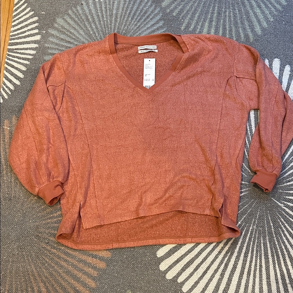 URBAN OUTFITTERS LILU TOP IN SOFT TERRA COTTA